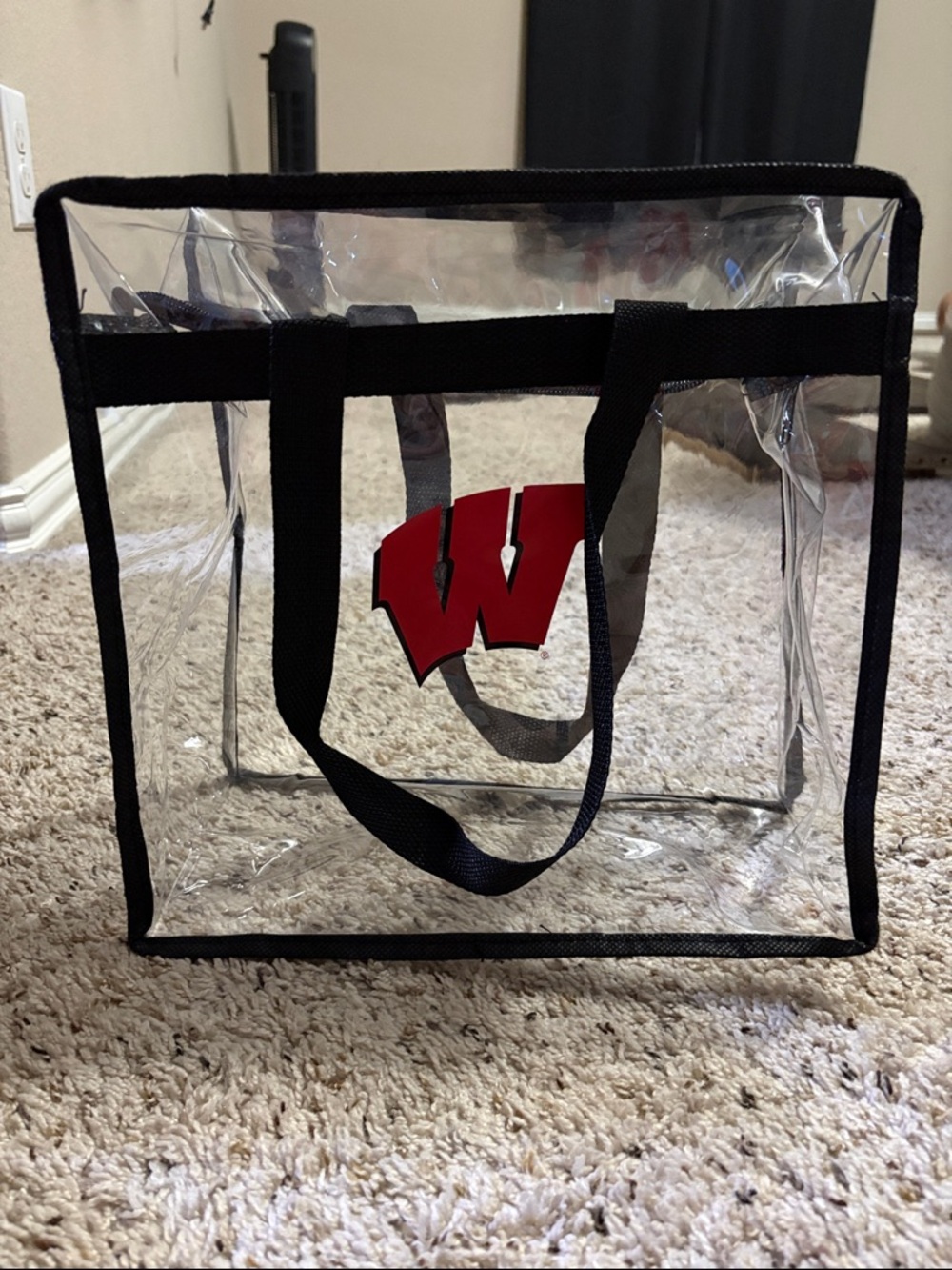 University of Wisconsin badgers clear bag purse tote